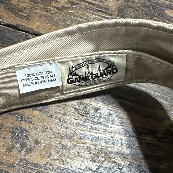 GG Embroidered Men's Visor - Beige - Picture 2 of 2